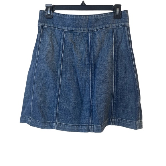 Frame Denim A line Mini skirt with buttons - Picture 2 of 5